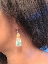 Load image into Gallery viewer, Green Aventurine Glass Jar Earrings