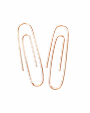 Load image into Gallery viewer, Copper Paperclip Earrings