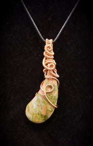 Copper wrapped Unakite