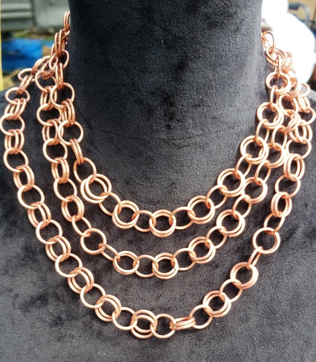 Copper Chain Link Necklace