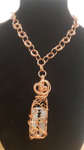 Load image into Gallery viewer, Copper wrapped Razor Blade pendant "Double Edge"
