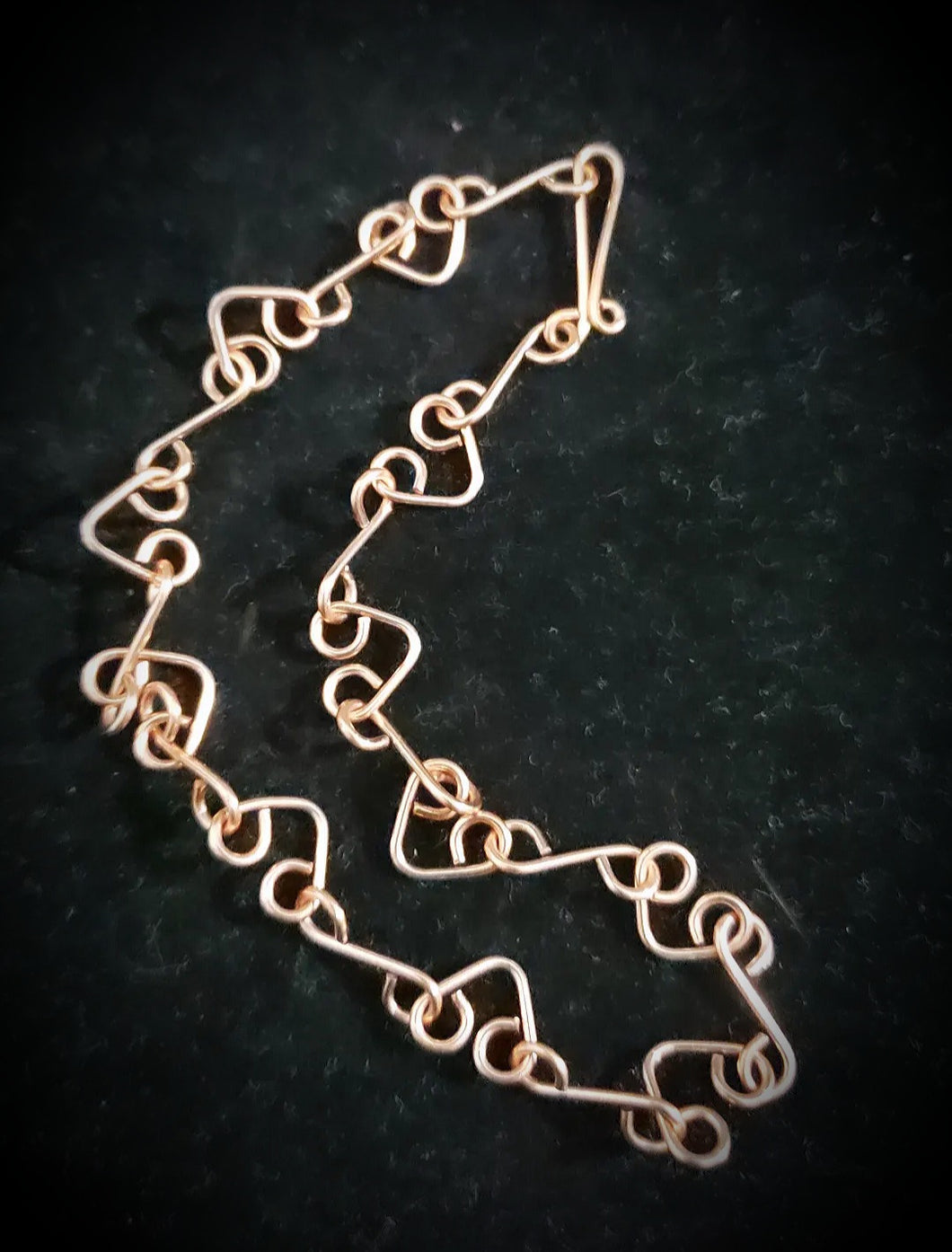 Copper Heart Anklet