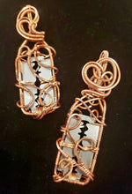 Load image into Gallery viewer, Copper wrapped Razor Blade pendant "Double Edge"
