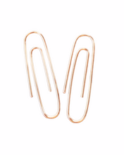 Load image into Gallery viewer, Copper Paperclip Earrings
