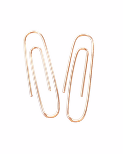 Copper Paperclip Earrings